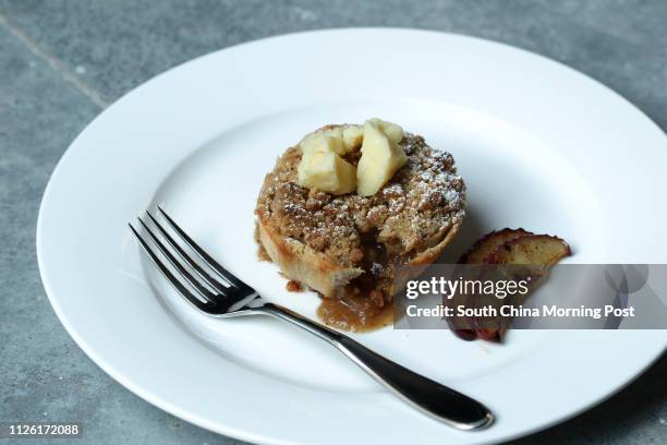 Homestyle apple crumble pie from the Butcher's Club in Wong Chuk Hang. 28APR14 [29MAY2014 LEAD FEATURE 48HRS]