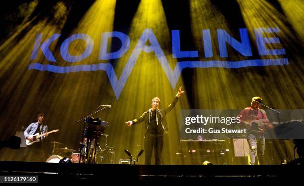 Kodaline perform on stage at The O2 Arena on January 26, 2019 in London, England.