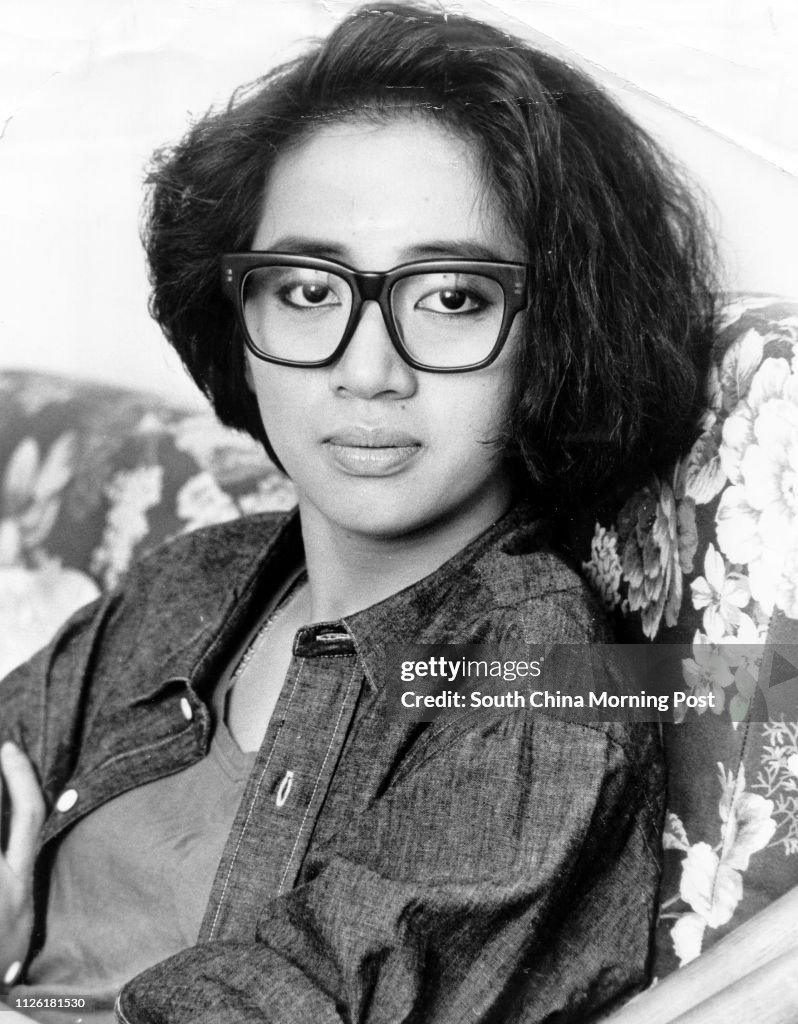 File picture of Anita Mui Yim-fong. 02 November 1986. ( B/W Photo )