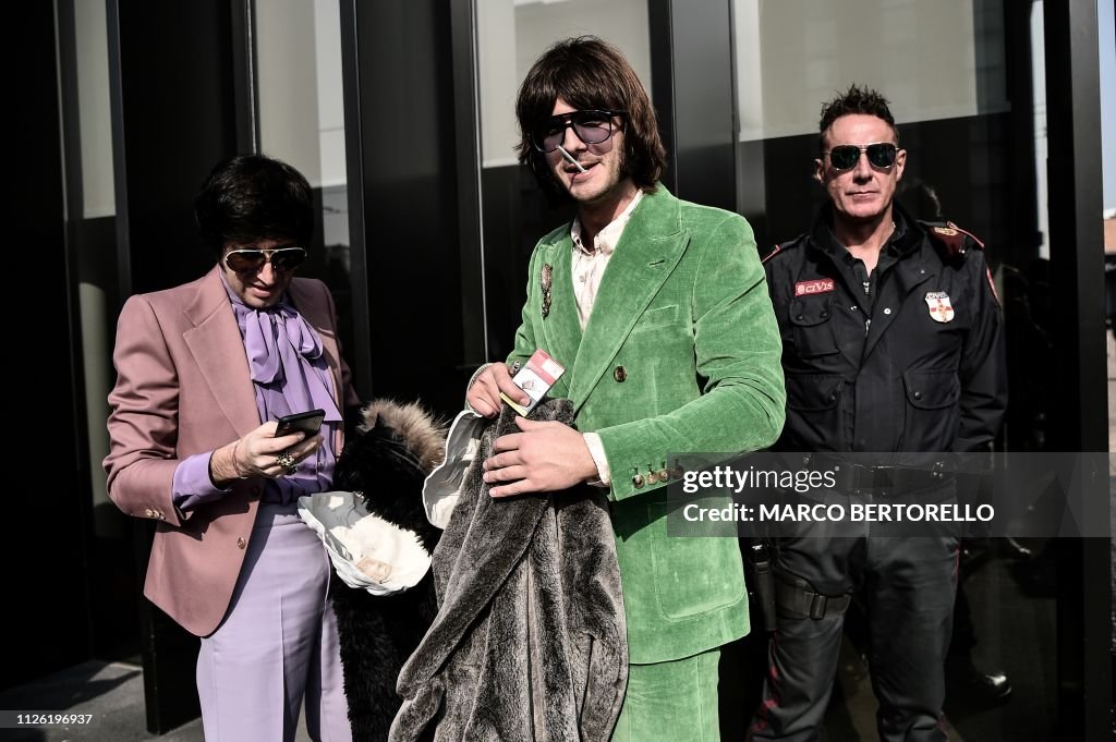 FASHION-ITALY-WOMEN-GUCCI-STREET STYLE