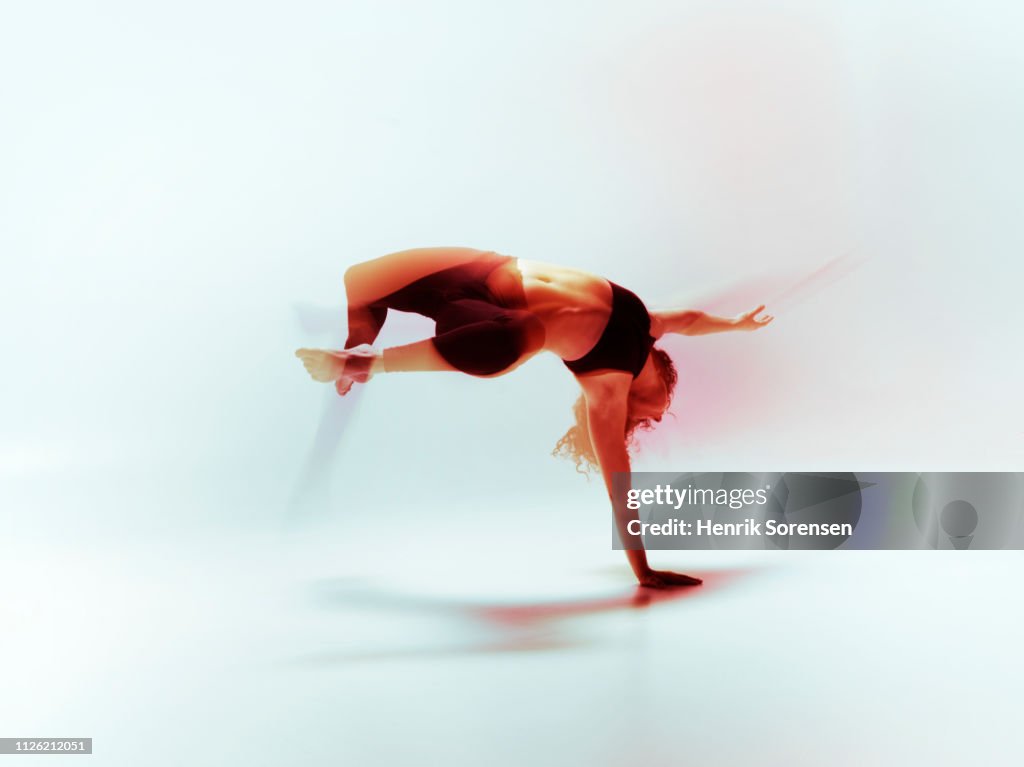 Female dancer in motion