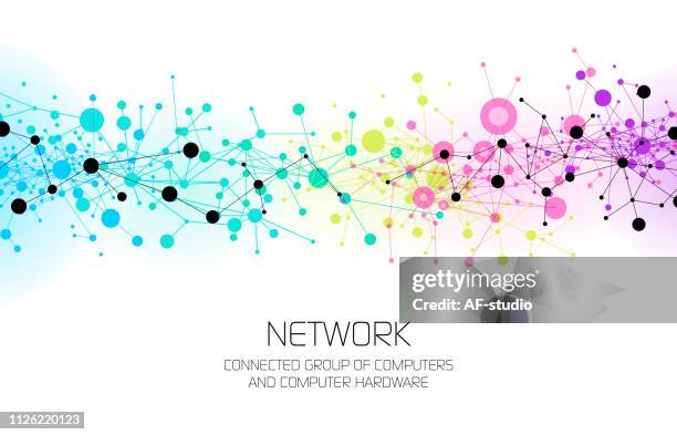 abstract network background - green artificial intelligence background eps stock illustrations