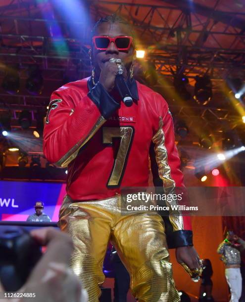 Rapper Trinidad James performs at 2019 Super Bowl Live at Centennial Olympic Park on January 28, 2019 in Atlanta, Georgia.