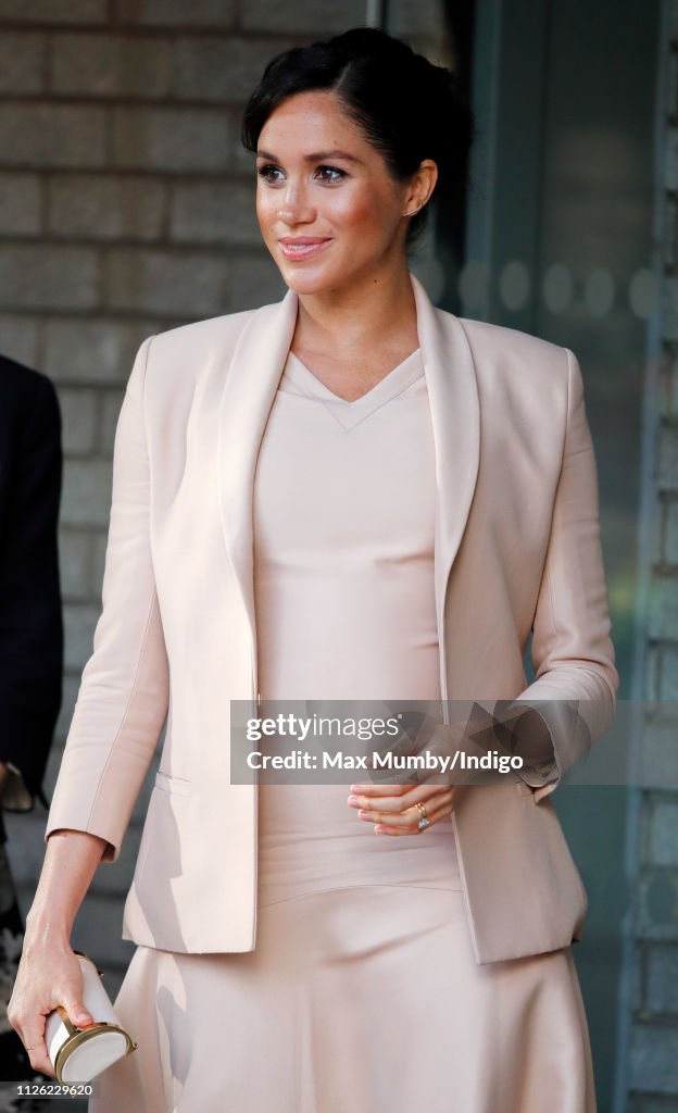 The Duchess Of Sussex Visits The National Theatre