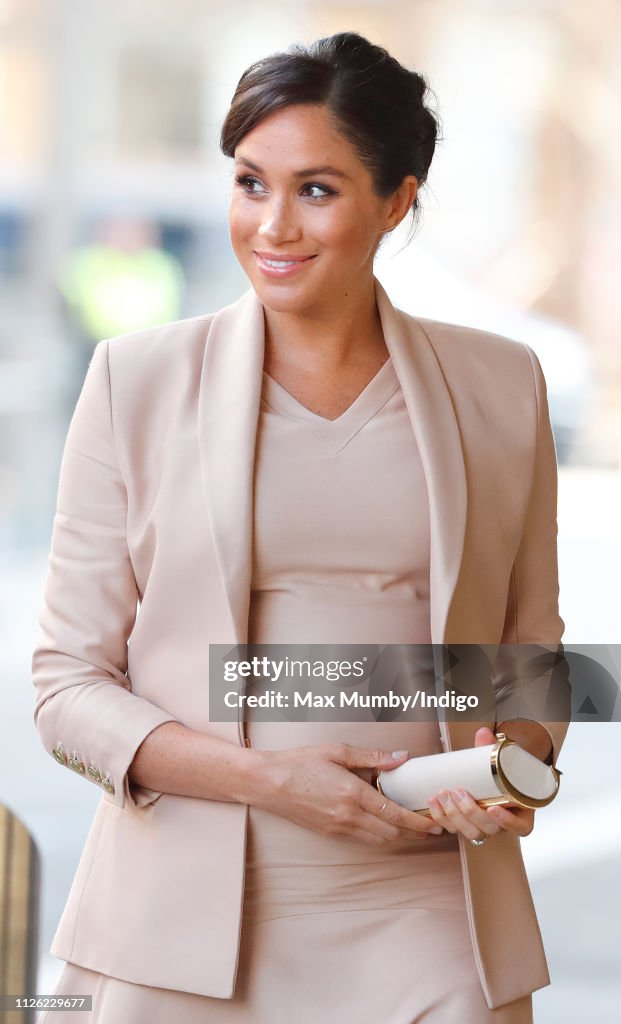 The Duchess Of Sussex Visits The National Theatre