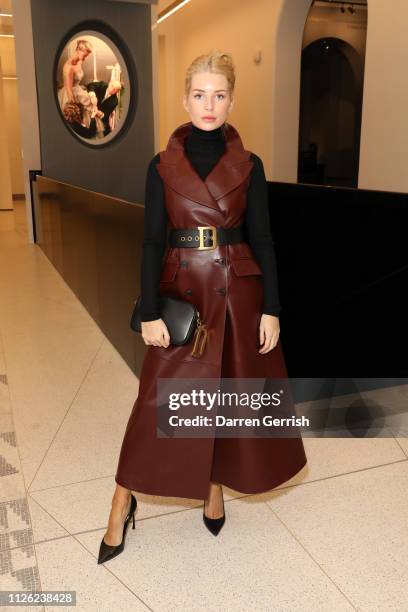 Lottie Moss attends the 'Christian Dior: Designer Of Dreams' exhibition at the V&A opening private view on January 30, 2019 in London, England.