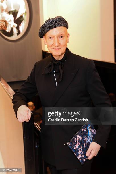 Stephen Jones attends the 'Christian Dior: Designer Of Dreams' exhibition at the V&A opening private view on January 30, 2019 in London, England.