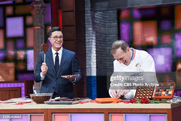 The Late Show with Stephen Colbert and guest Jacques Torres during Friday's February 15, 2019 show.
