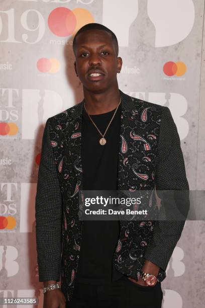 Jamal Edwards arrives at The BRIT Awards 2019 held at The O2 Arena on February 20, 2019 in London, England.