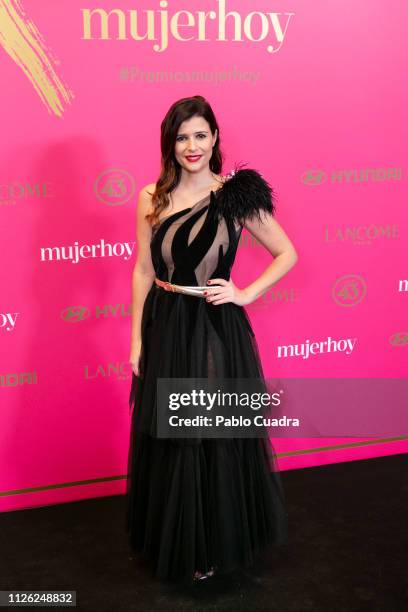 Actress Ruth Armas attends the 10th 'MujerHoy' awards at 'Casino de Madrid' on January 30, 2019 in Madrid, Spain.