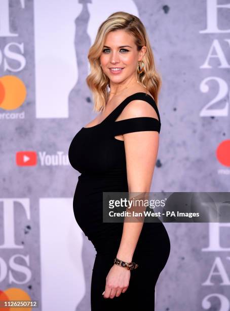 Gemma Atkinson attending the Brit Awards 2019 at the O2 Arena, London.