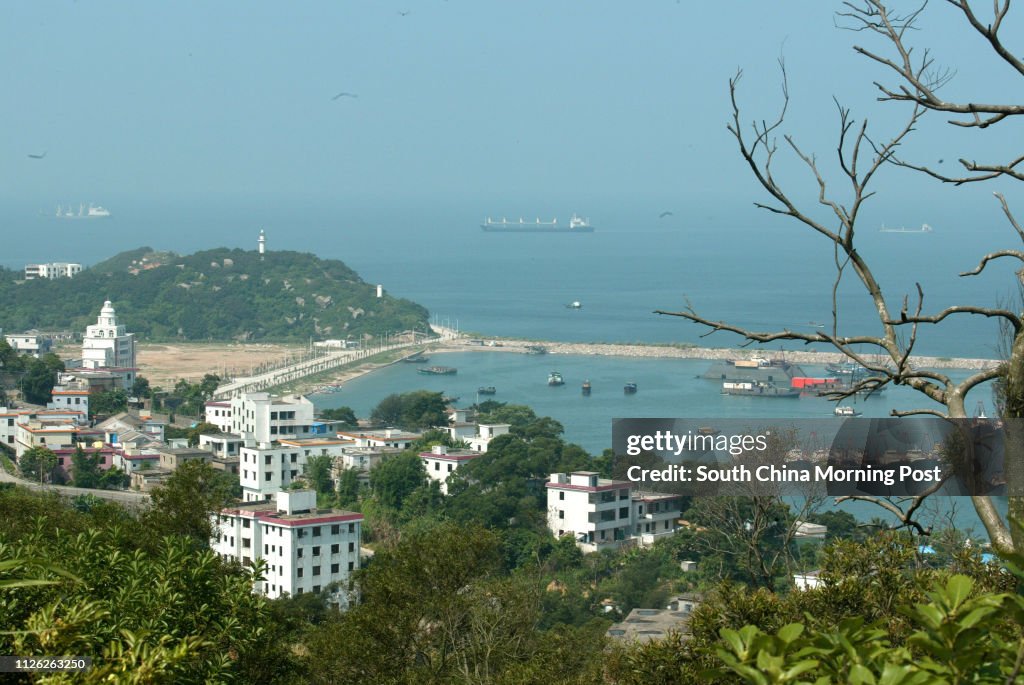 General view of Guishan Island, the biggest of Wanshan Islands. Ferry services from Guishan Island to the China Terry Terminal in Tsim Sha Tsui will be launched in the next two weeks. 20 May 2003