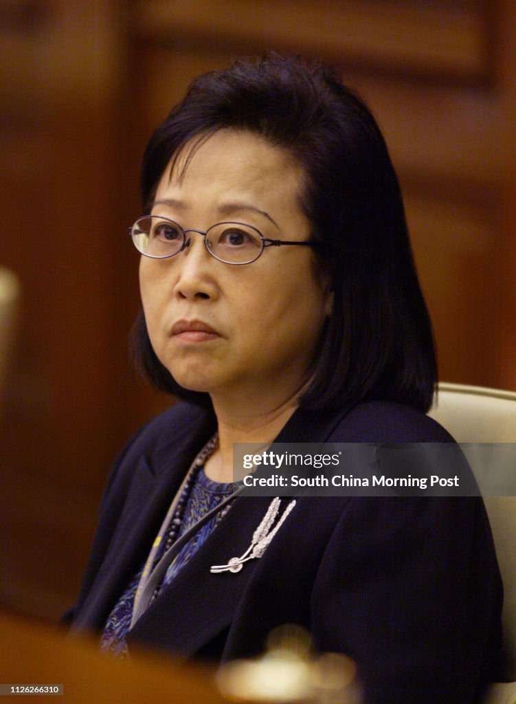Lua Kin Li Miriam Lau kin-yee at the Legco Chamber. 02 July 2003 News Photo ...