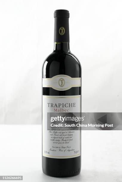 Bottle of Trapiche, Old Cask, Malbec. 03 July 2003