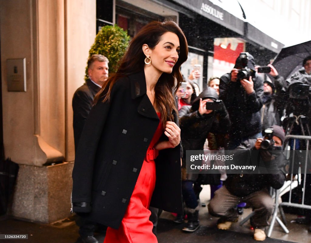 Celebrity Sightings in New York City - February 20, 2019