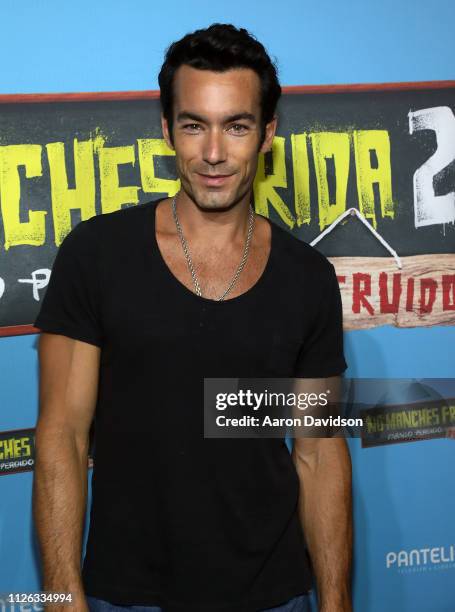 Aaron Diaz attends the Miami VIP screening of "No Manches Frida 2" at CMX Brickell City Centre on February 20, 2019 in Miami, Florida.