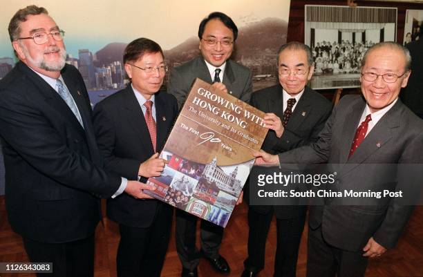 Current vice-chancellor of the University of Hong Kong, Tsui Lap-chee , with his predecessors : Ian Davies, Cheng Yiu-chung, Rayson Huang Li-sung and...