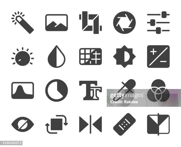 foto-editor - symbole - photo editor stock-grafiken, -clipart, -cartoons und -symbole