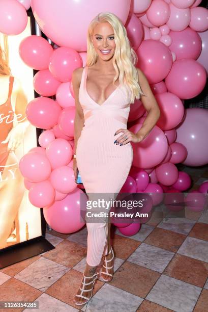 Gigi Gorgeous attends Anastasia Karanikolaou For Oh Polly Valentine's Day Launch at Poppy on January 30, 2019 in Los Angeles, California.