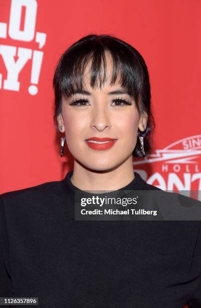 Actress Courtney Reed attends the Los Angeles premiere of the musical "Hello Dolly" at the Pantages Theatre on January 30, 2019 in Hollywood,...