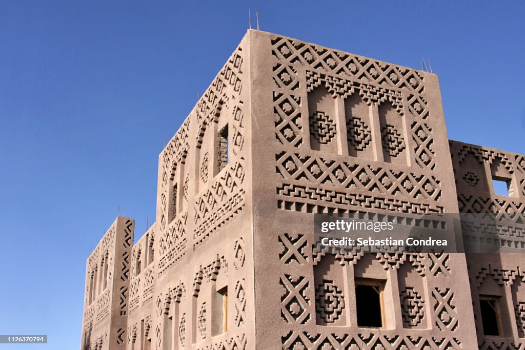 Tower of the Kasbah Amahidil in Skoura, Morocco
