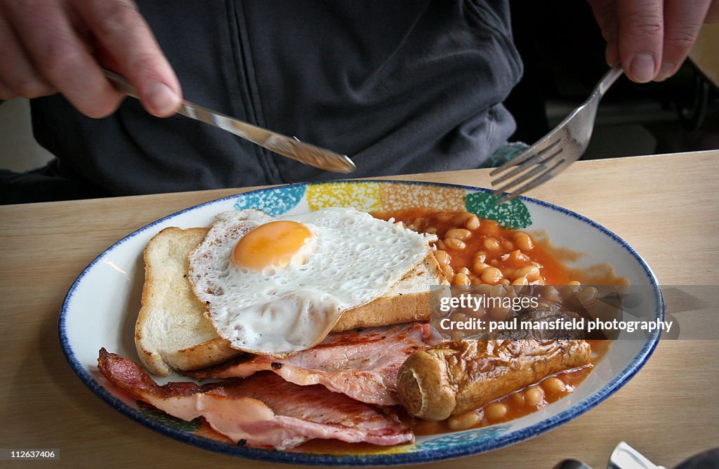 Fried English breakfast