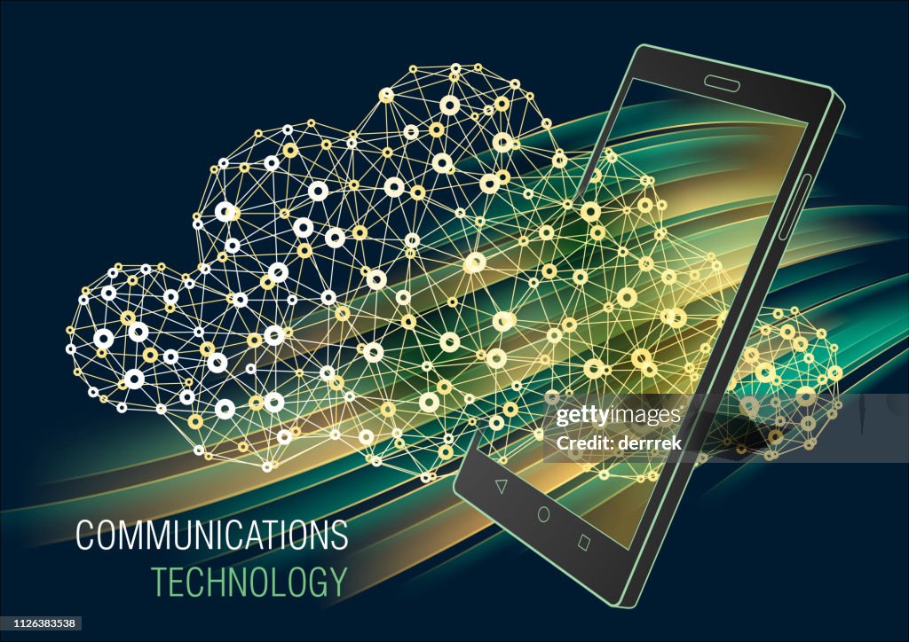 Technology In Communication Smart Phone Communications Technology High-Res Vector Graphic - Getty ...