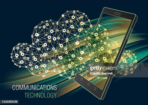 smart phone, communications technology - phone call button stock illustrations