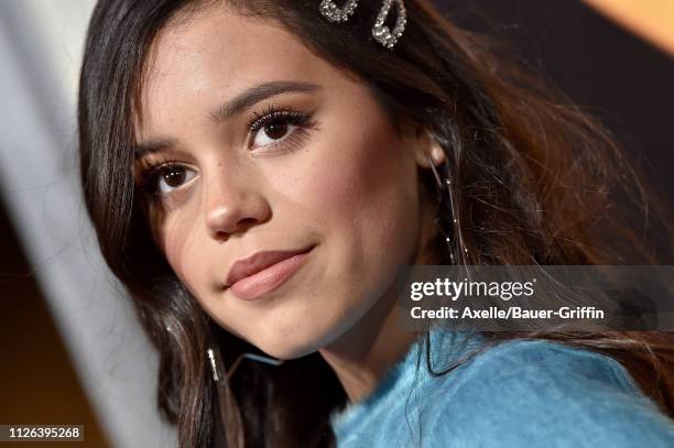 Jenna Ortega attends the premiere of Columbia Pictures' 'Miss Bala' at Regal LA Live Stadium 14 on January 30, 2019 in Los Angeles, California.