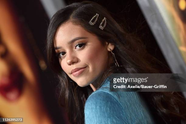 Jenna Ortega attends the premiere of Columbia Pictures' 'Miss Bala' at Regal LA Live Stadium 14 on January 30, 2019 in Los Angeles, California.