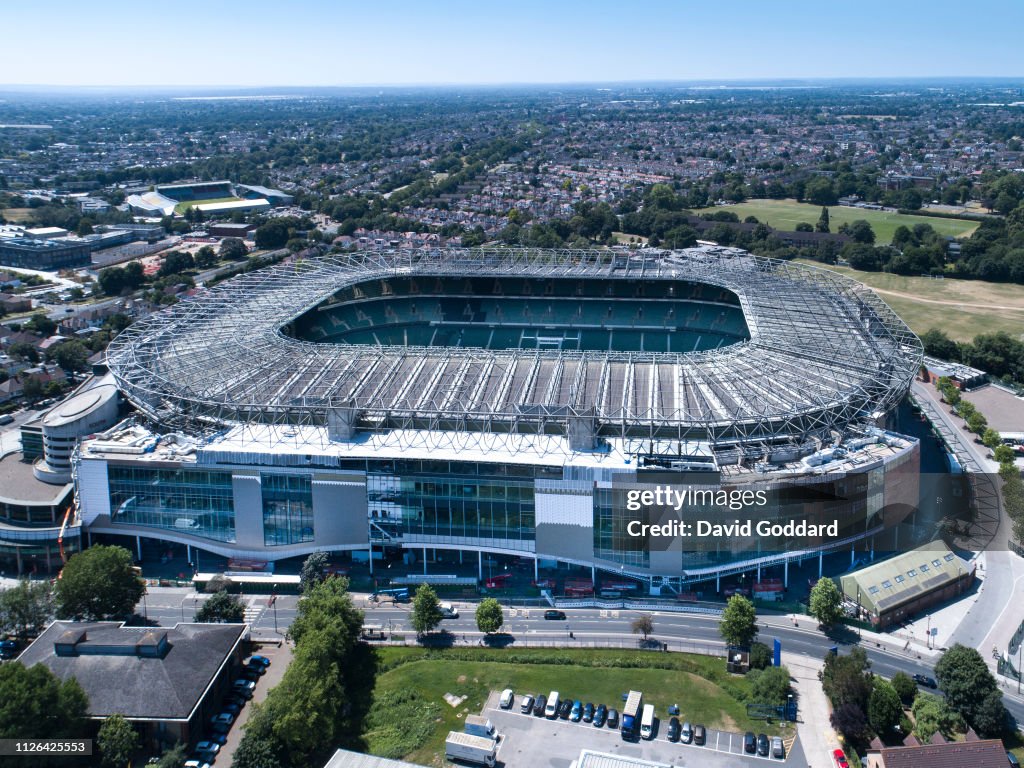 ENGLAND Aerial View Of Twickenham Stadium The Home Of Rugby Union england-aerial-view-of-twickenham-stadium-the-home-of-rugby-union