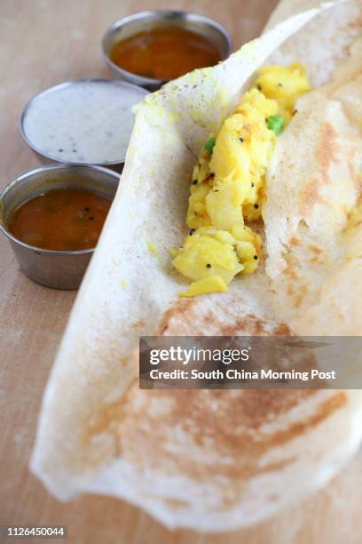 Paper masala dosa Branto Pure Veg Indian Food in sim Sha Tsui. 12AUG14 [28AUGUST2014 FE LEAD FEATURE 1 48HRS]