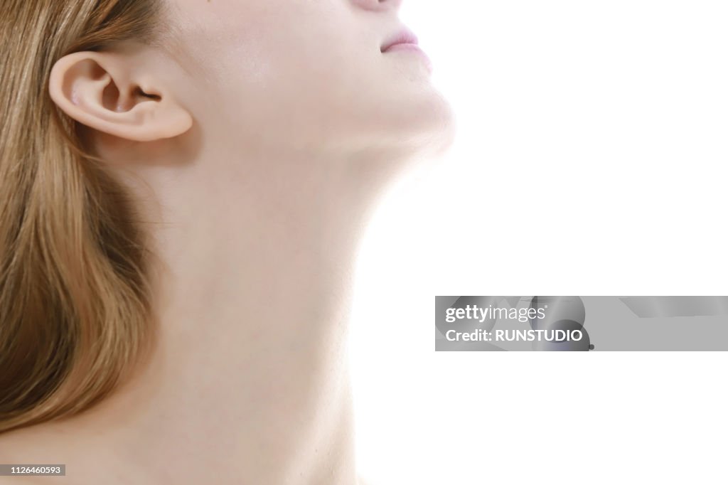 Woman's neck, close-up