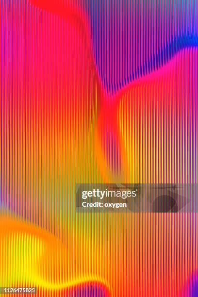 fluid color shapes. abstract colorful background: fuchsia to yellow - vertical stripes stock pictures, royalty-free photos & images