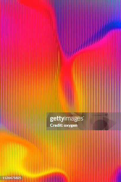 fluid color shapes. abstract colorful background: fuchsia to yellow - vertical red lines stock pictures, royalty-free photos & images