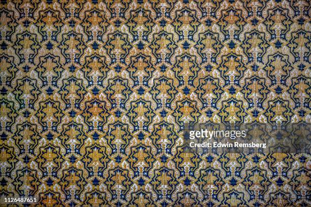 patterned tiles - seville tiles stock pictures, royalty-free photos & images