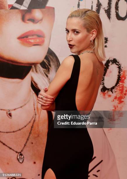 Actress Ana Fernandez attends the "Unode50" new collection presentation at Unode50 store on January 31, 2019 in Madrid, Spain.