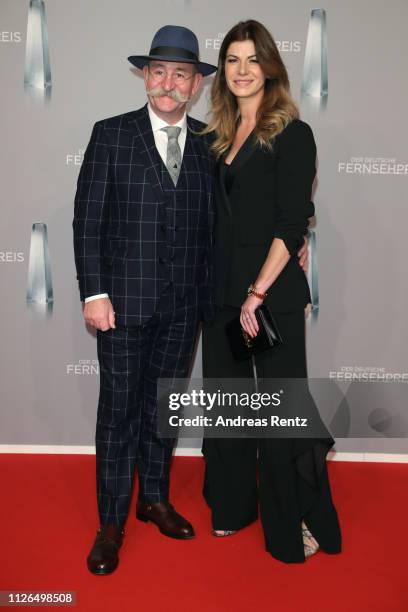 Horst Lichter and Nada Lichter attend the German Television Award at Rheinterrasse on January 31, 2019 in Duesseldorf, Germany.