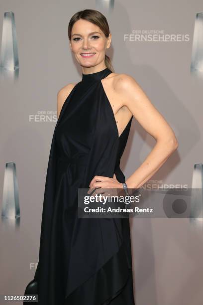 Martina Hill attends the German Television Award at Rheinterrasse on January 31, 2019 in Duesseldorf, Germany.