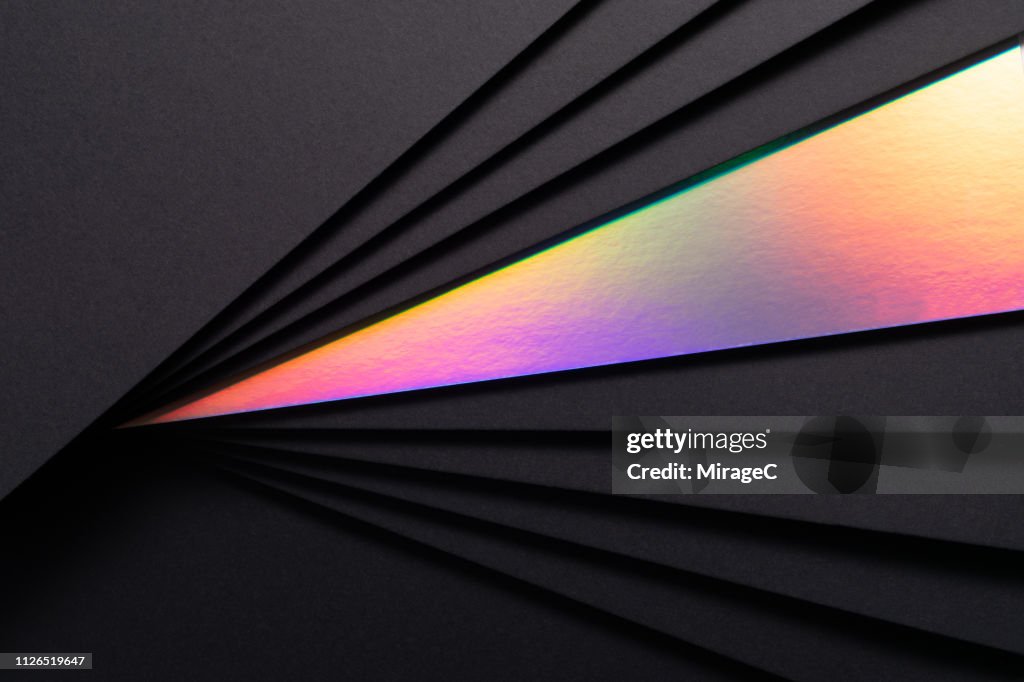 Holographic Paper in Black Paper