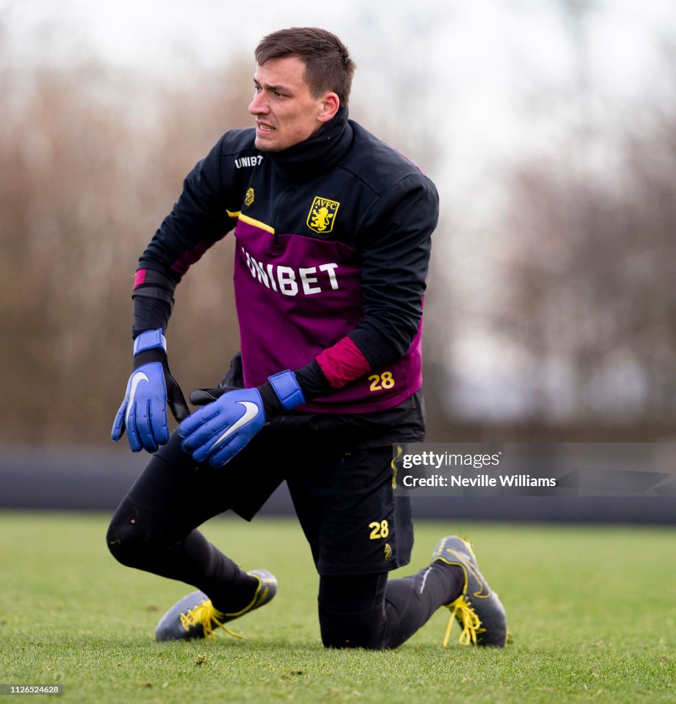 Aston Villa Training and Press Conference