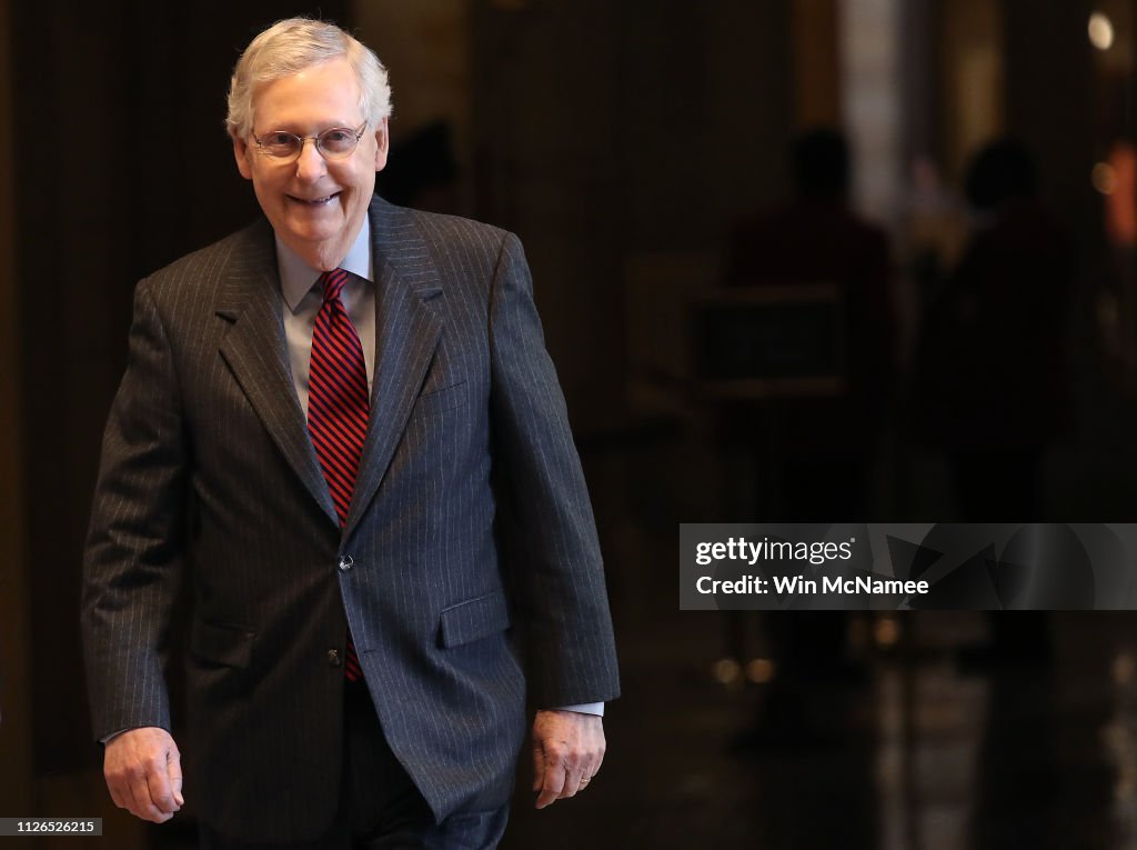 Senate Prepares To Vote On McConnell Amendment To Middle East Security Bill