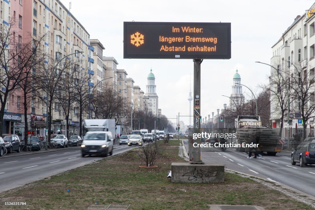 Electronic traffic signs in Berlin