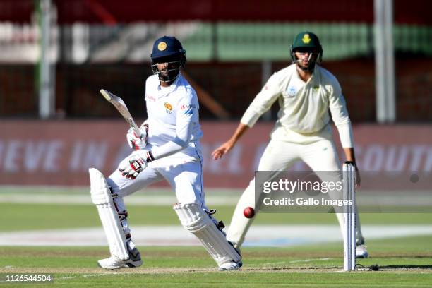 Lahiru Thirimanne of Sri Lanka bats during day 1 of the 2nd Castle Lager Test match between South Africa and Sri Lanka at St George's Park on...