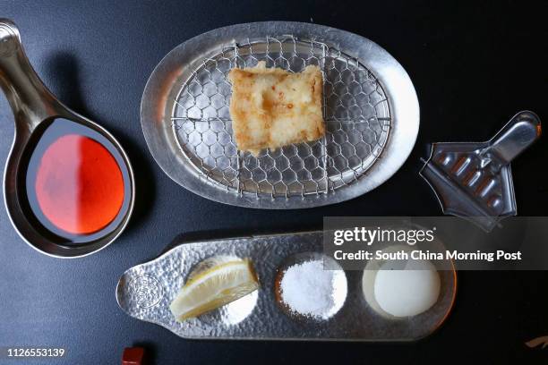 Anago tempura from Ippoh Tempura Restaurant on Aberdeen Street in..., News Photo