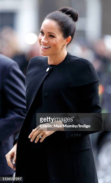 Meghan, Duchess of Sussex attends an engagement with the Association of Commonwealth Universities at City, University of London on January 31, 2019...