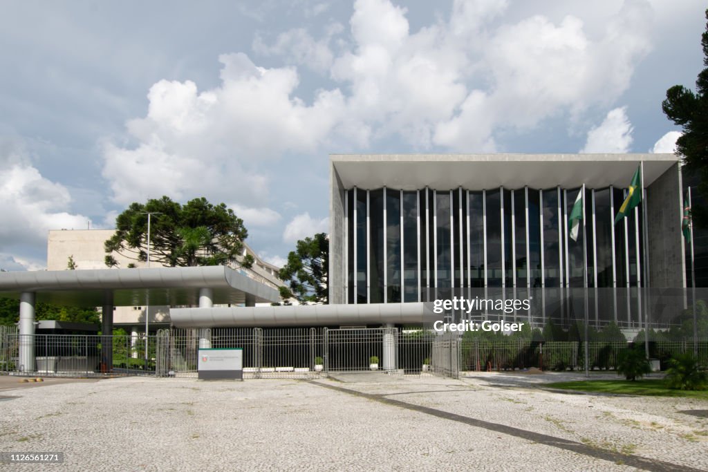 Curitiba / Paraná / Brazil - January 19, 2019: Legislative Assembly of Paraná.