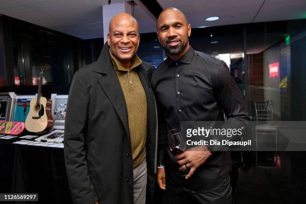 Former football players Ronnie Lott and Charles Woodson attend "Culinary Kickoff" at Ventanas on January 31, 2019 in Atlanta, Georgia.