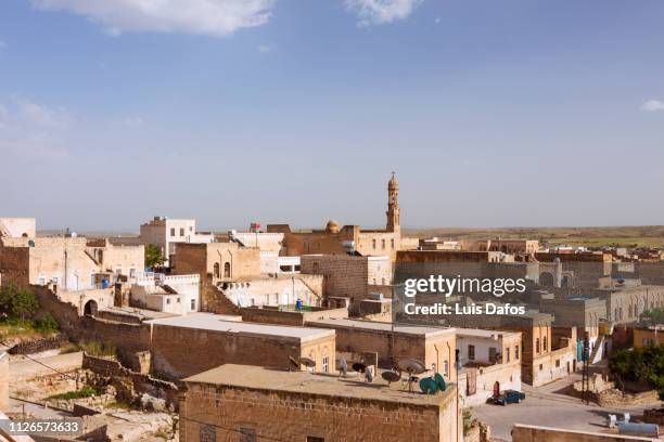 midyat cityscape - mardin stock pictures, royalty-free photos & images