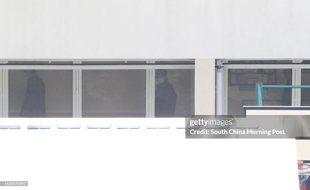 (L to R) Former chief secretary Rafael Hui Si-yan, Sun Hung Kai Properties Executive Director Thomas Chan Kui-yuen and Sun Hung Kai Properties co-chairman Thomas Kwok Ping-kwong walk in the Lai Chi Kok Correctional Institution. 20DEC14